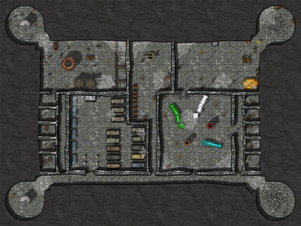 Nibirum Map: araneae keep dungeon by Monsen
