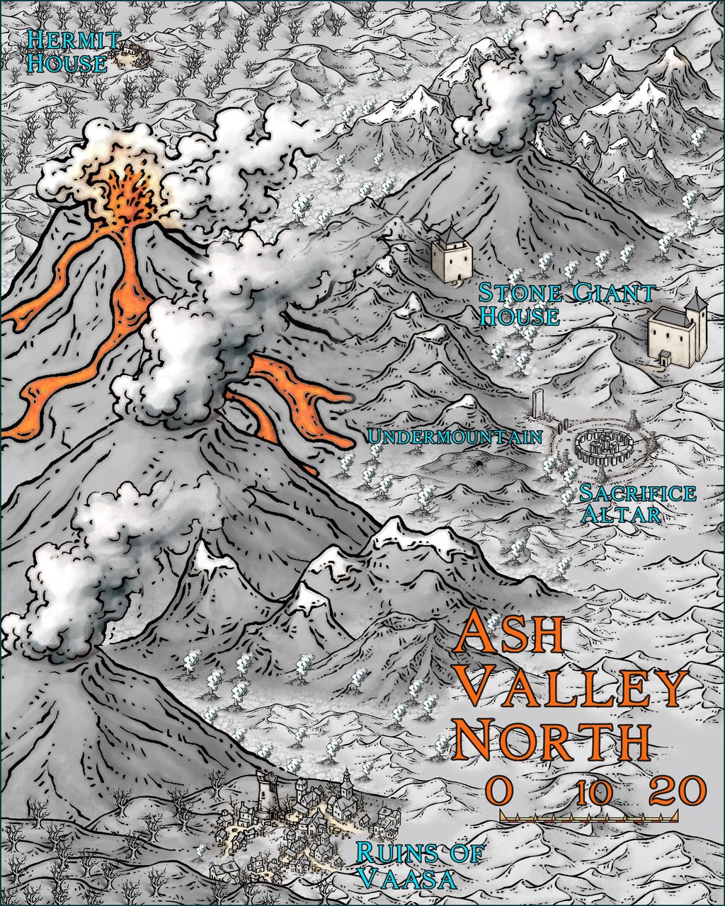 Nibirum Map: ash valley - north by Ricko Hasche
