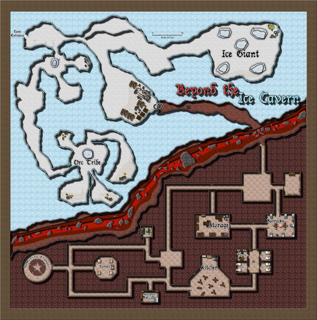 Nibirum Map: beyond the ice cavern by JulianDracos