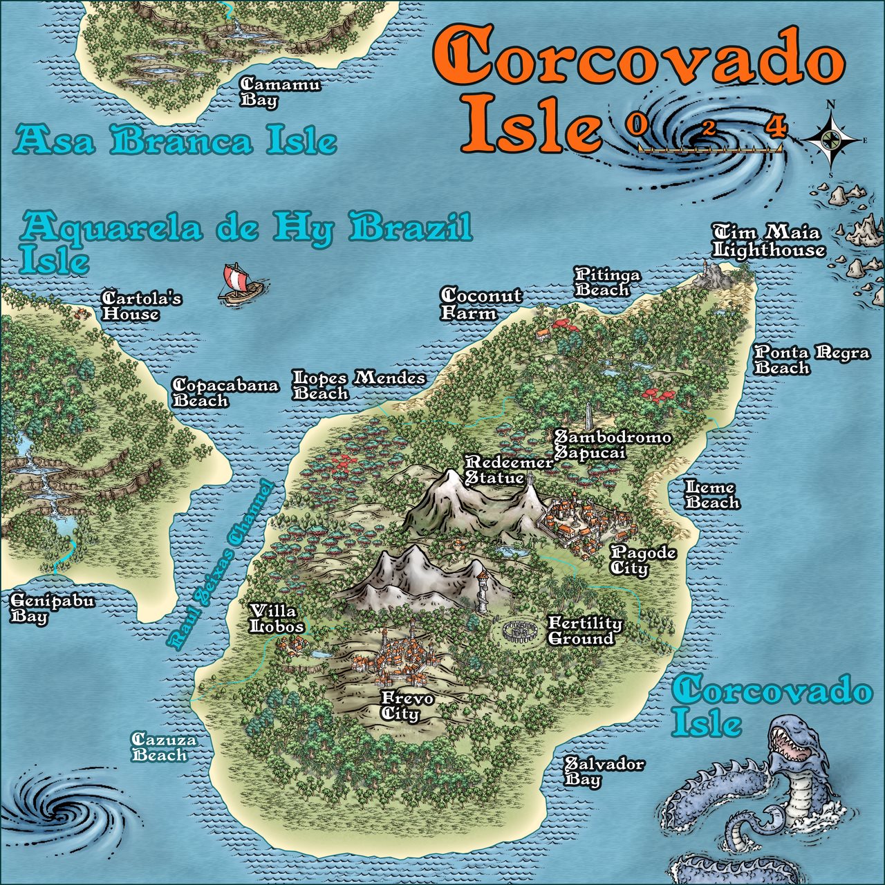 Nibirum Map: corcovado isle by Ricko Hasche