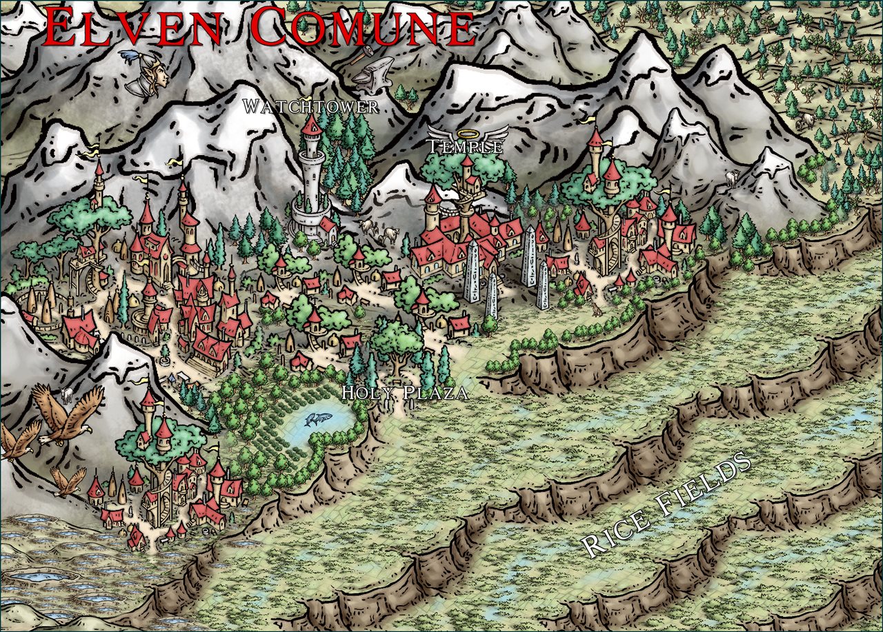 Nibirum Map: elven comune by Ricko Hasche