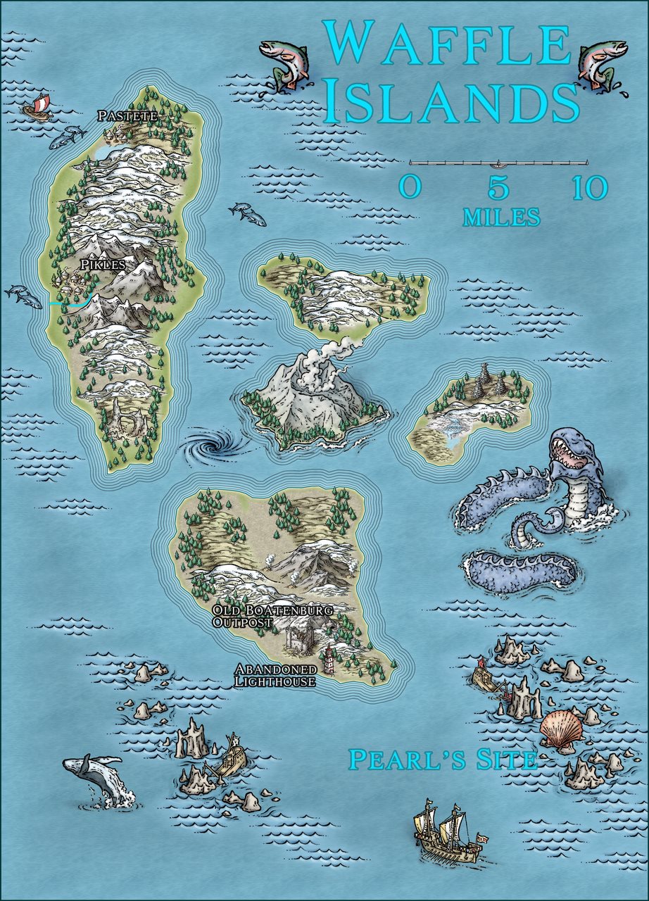 Nibirum Map: waffle islands by Ricko Hasche